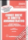 Codice breve di diritto amministrativo libro