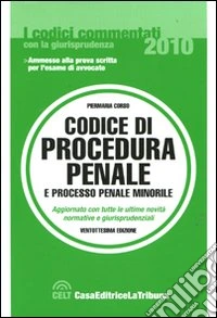 Codice di procedura penale e processo penale minorile