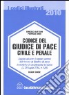 Codice del giudice di pace civile e penale libro