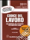 Codice del lavoro degli infortuni, della previdenza e dell'assistenza sociale libro