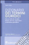 Dizionario dei termini giuridici libro