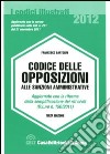 Codice delle opposizioni alle sanzioni amministrative libro