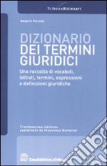 Dizionario dei termini giuridici libro