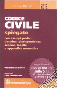 Codice civile spiegato con esempi pratici, dottrina, giurisprudenza, schemi, tabelle e appendice normativa libro