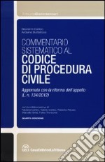 Commentario sistematico al codice di procedura civile libro