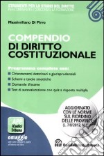 Compendio di diritto costituzionale libro