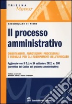 Il processo amministrativo. Orientamenti, annotazioni processuali e formule per gli adempimenti dell'avvocato libro