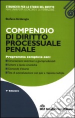 Compendio di diritto processuale penale libro