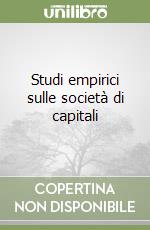 Studi empirici sulle società di capitali