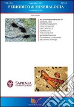 Periodico di Mineralogia. Vol. 80, 2. September 2011 libro