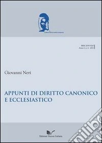 Appunti di diritto canonico ed ecclesiastico