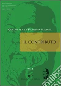 Il contributo (2012). Vol. 3