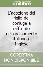 L'adozione del figlio del coniuge a raffronto nell'ordinamento Italiano e Inglese libro