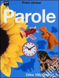 Parole. Primi sticker. Con adesivi