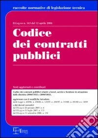 Codice dei contratti pubblici libro