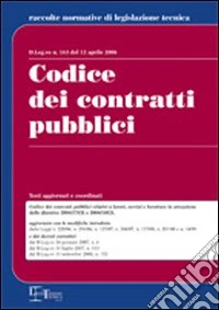 Codice dei contratti pubblici libro