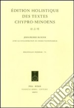 Édition holistique des textes chypro-minoens libro