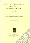 Édition holistique des textes chypro-minoens libro