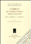 Corpus dei papiri storici greci e latini. Parte B. Storici Latini. Vol. 1: Autori noti. Caius Sallustius Crispus libro di Funari R. (cur.)