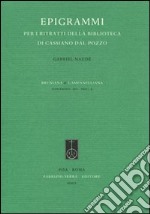 Epigrammi per i ritratti della biblioteca di Cassiano dal Pozzo libro