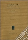 Corollari. Scritti di antichità etrusche e italiche in omaggio all'opera di Giovanni Colonna. Ediz. italiana, francese e inglese libro di Bartoloni G. (cur.)