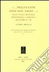 «... Nullus enim fons non sacer...». Culti idrici di epoca preromana eromana (Regiones VI-VII) libro
