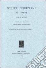 Scritti goriziani, 1920-1923 libro