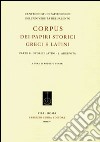 Corpus dei papiri storici greci e latini. Parte B. Storici latini. Vol. 2: Adespota libro