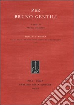 Per Bruno Gentili libro