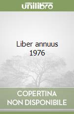 Liber annuus 1976 libro