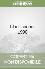 Liber annuus 1990 libro