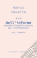 Dell'informe. Piccola filosofia pratica per l'architettura. Vol. 1: Implosioni libro