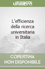 L'efficienza della ricerca universitaria in Italia libro