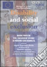 Disability and social exclusion libro