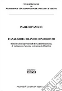 L'analisi del bilancio consolidato libro