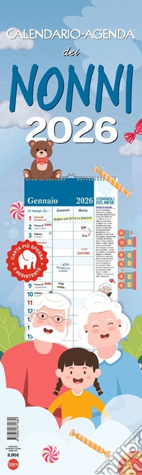 Calendario-agenda dei nonni 2026 libro