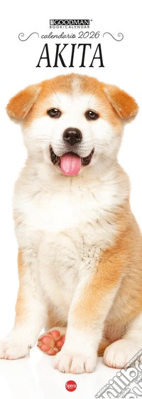 Akita Inu. Calendario 2026. Long libro
