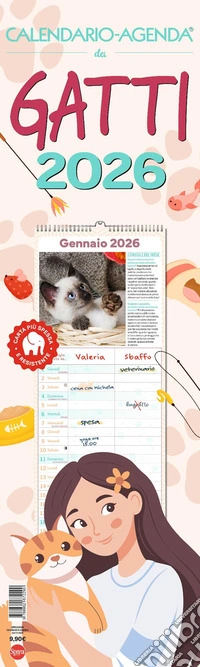 Gatti. Calendario-Agenda 2026 libro