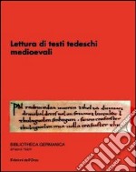 Lettura di testi tedeschi medioevali libro