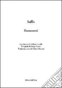 Saffo. Frammenti