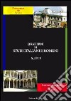 Quaderni di studi italiani e romeni (2011). Ediz. multilingue. Vol. 6 libro