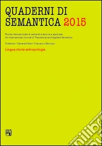 Quaderni di semantica (2015). Vol. 1