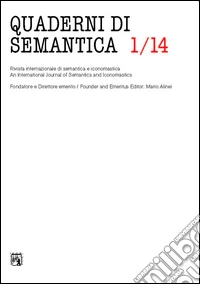 Quaderni di semantica (2014). Vol. 1 libro