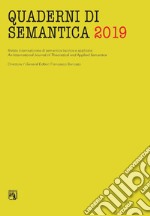 Quaderni di semantica (2019). Ediz. critica. Vol. 5 libro