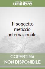 Il soggetto meticcio internazionale libro