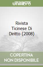 Rivista Ticinese Di Diritto (2008) libro