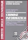 Novità legislative in materia di crimine informatico libro