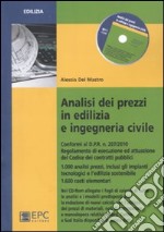 Analisi dei prezzi in edilizia e ingegneria civile libro