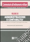 Commentario all'ordinamento militare. Vol. 3: Amministrazione e contabilità libro