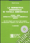 La normativa essenziale di tutela ambientale. Acqua, aria, normativa integrata ambientale, rifiuti libro